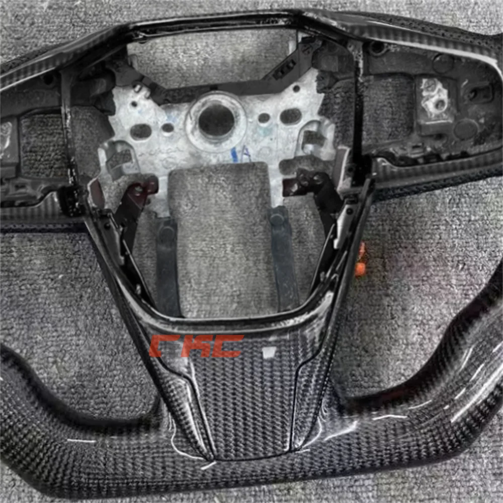 

Customized black Carbon Fiber Perforated Leather Steering Wheel for Honda Civic 2016 2017 2018 2019 2020 2021