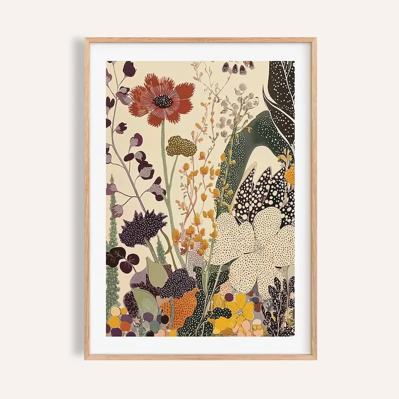 Modern Japanese Botanical  Wall Art Print Canvas Painting Poster Picture For Living Room,Bedroom Home Decor