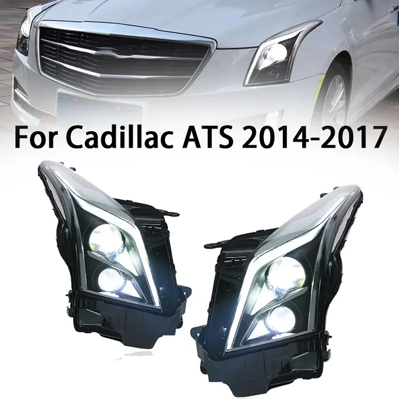 

Headlight For Cadillac ATS-L ATS L 2014-2017 Car Front Lamps Assembly Day Running Light DRL Turn Signal Lens