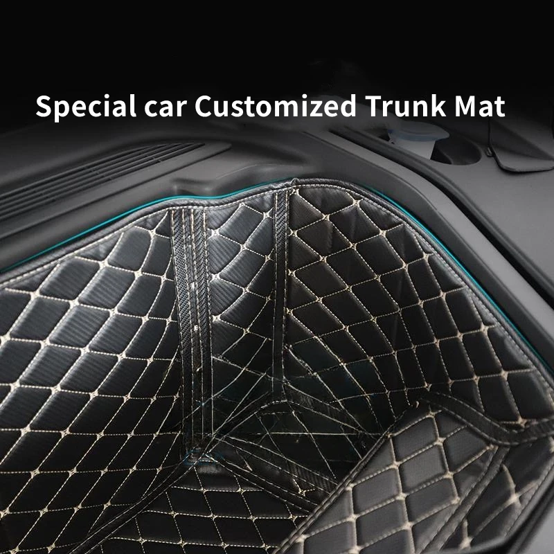 For Ford Mustang Mach-E 2021 2022 Front Trunk Mat Front Full Pad Cargo Liner Area Protective Cover Anti-Dirt Pad Car Accessories