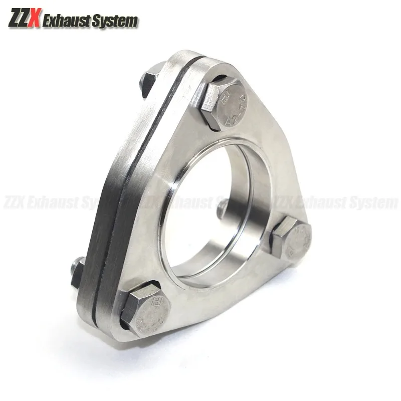 

Auto Exhaust Pipe Accessories Welded Three-hole Flange Kit 304 Stainless Steel Exhaust Pipe Muffler Flange ID 51.5mm for Civic