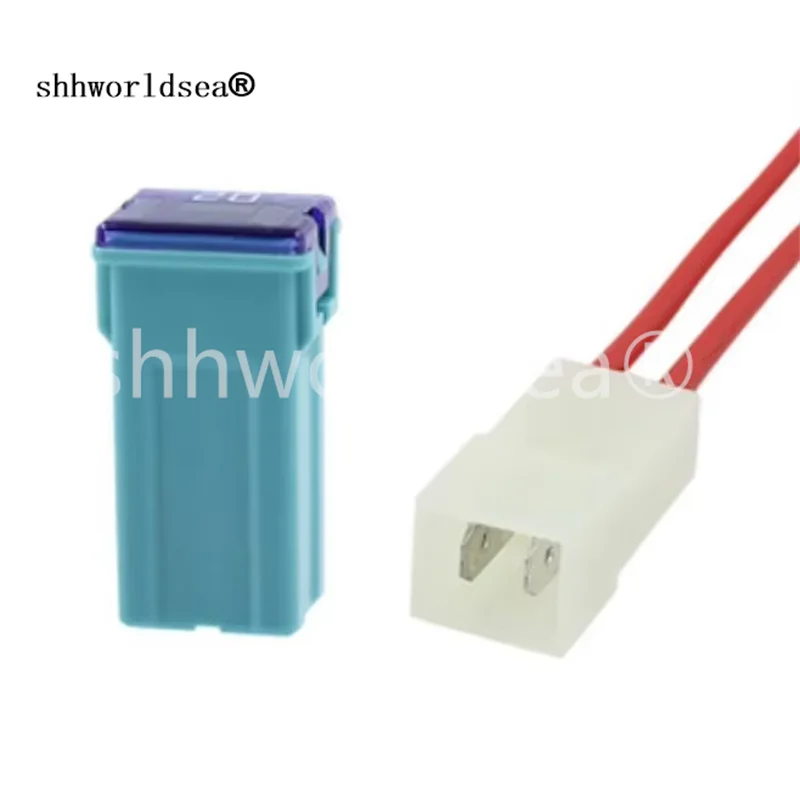 Shhworldsea 1sets 20A 25A 30A 40A 50A 60A Insurance Auto Square Fuse Tube for Car Air Conditioning Insurance Fan socket plug