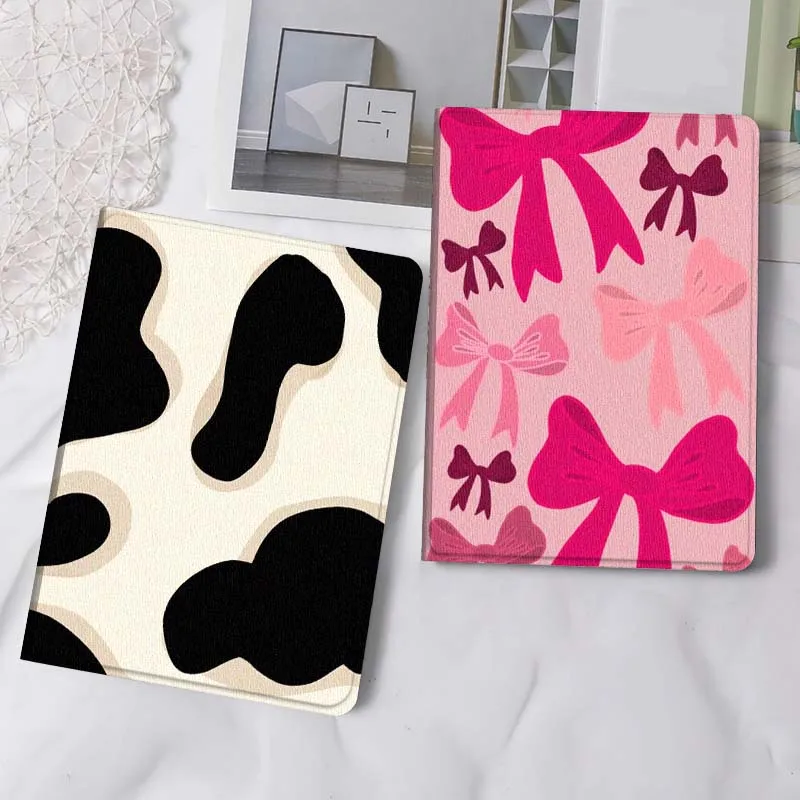 

Cow Print Cartoon Pattern Tablet Case For Apple iPad Air Pro mini 1 2 3 4 5 6 7 8 9 11 M2 M3 M5 M4 5th 6th 7th 10th 11th Gift