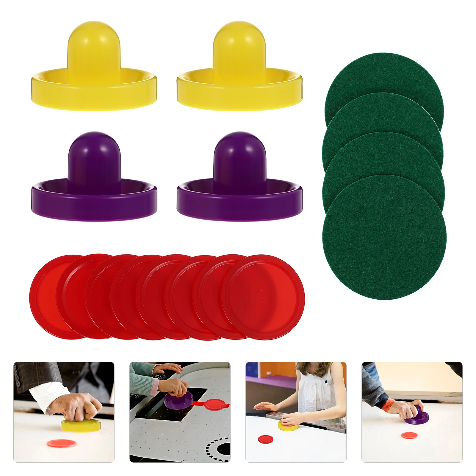 

1 set Mini Air Pushers Pucks Replacement Plastic Parts For Home Table Accessories Ice Hockey Accessories Air Hockey Paddles