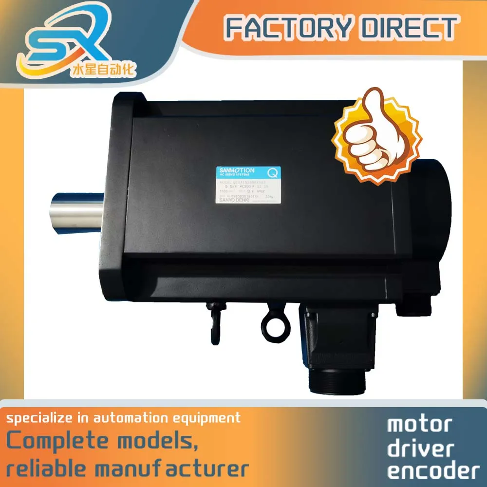 

SANYO DENKI Q2AA18550RXSA3 3500w AC Servo Motor Running in good condtion with warranty