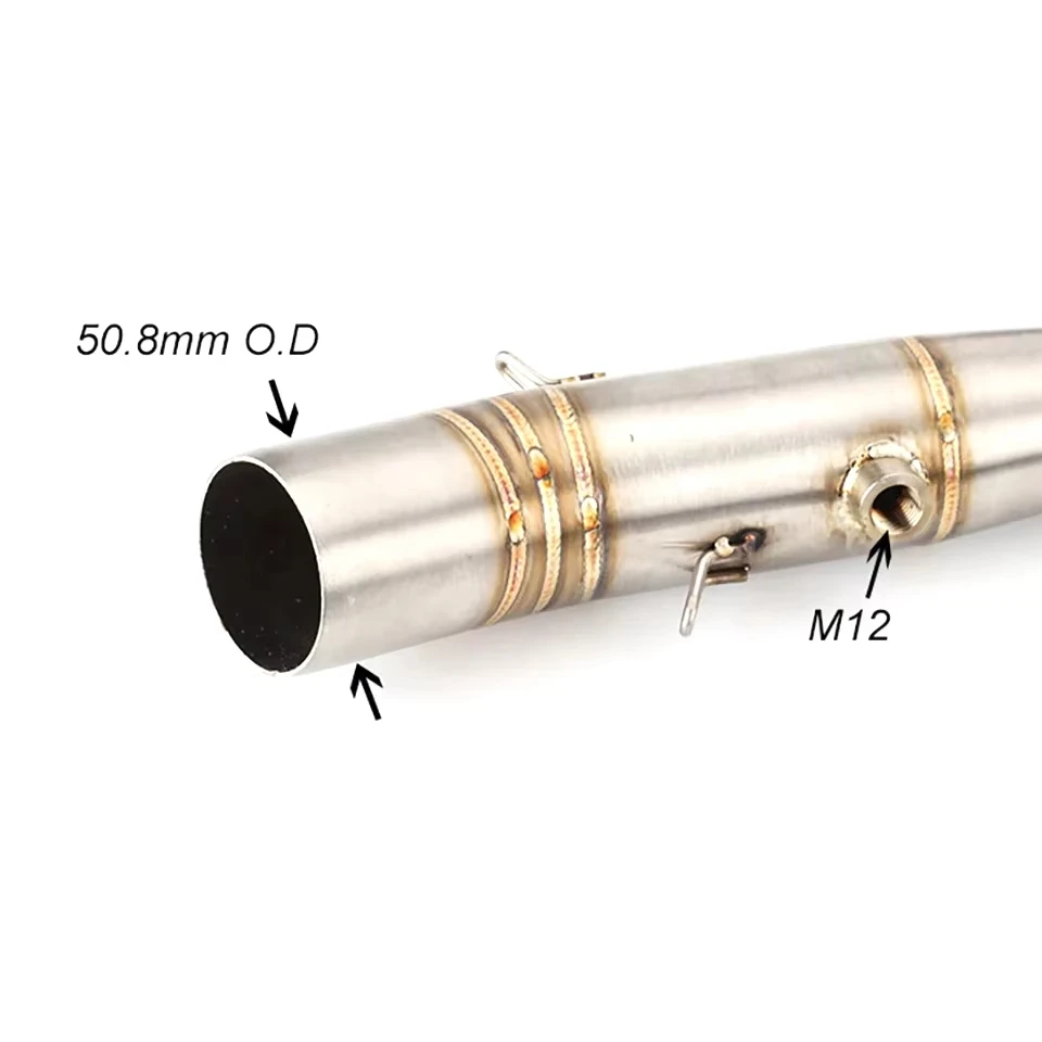 For Yamaha MT-07 FZ-07 MT07 FZ07 XSR700 2014-2023 Motorcycle Exhaust Front Pipe Muffler System Escape image 4