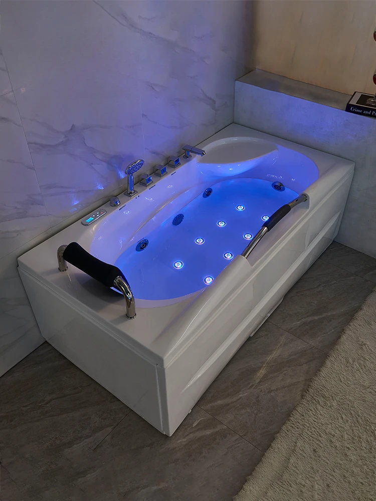 Adult household small size massage single person seamless integrated internet celebrity homestay constant temperature bathtub