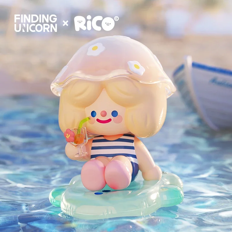 Finding Unicorn RiCO Happy Island Series Mystery  Blind Box Cute Action Anime Figure Kawaii  Model Designer Doll Gift Toys