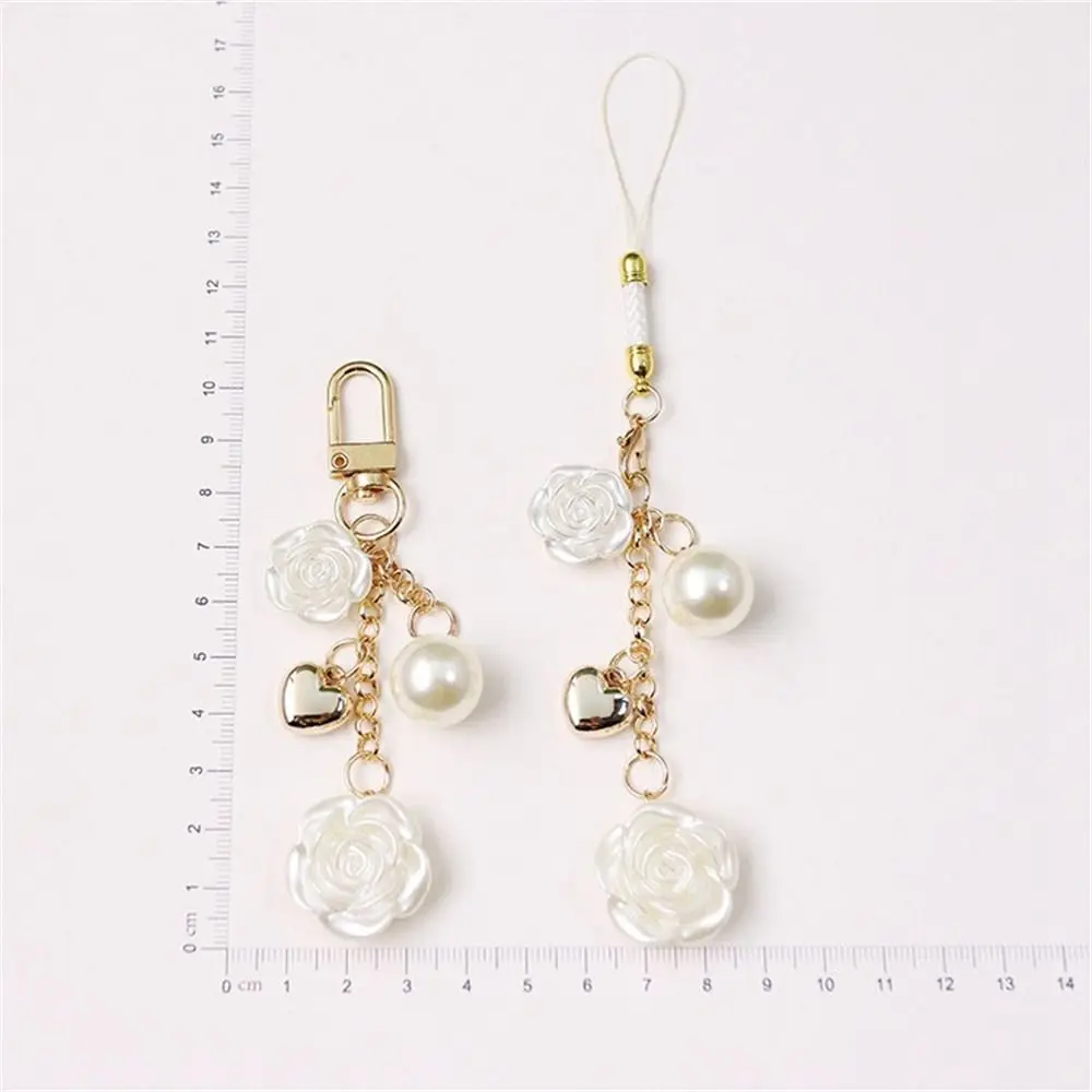 

Fashion Phone Charm Keyring Cute Mini Rose Flower Phone Strap Flower Phone Lanyards Flower Phone Pendant Smart Phone Strap