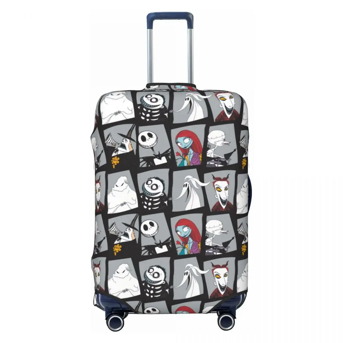 

Anime The Nightmare Before Christmas Sally Jack Travel Luggage Cover Elastic Suitcase Cover Protector Fit 18-32 Inch