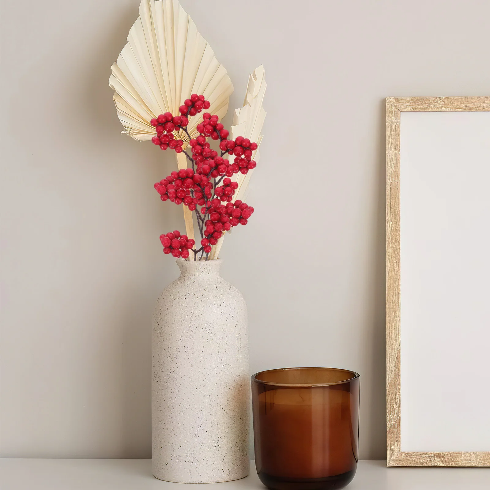 

10Pcs Vivid Berry Branches Premium Material Xmas Party Supplies Imitation Berry Branch Decor DIY Ornament Christmas Adornment