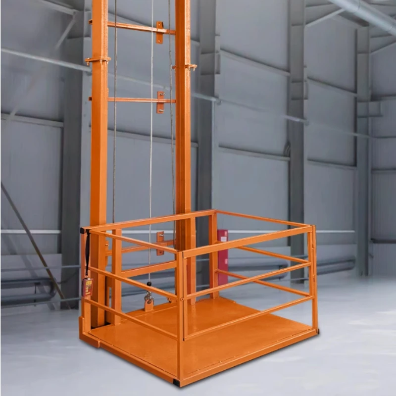 Warehouse factory  fixed freight elevator household small lifting platform electric hydraulic simple freight elevator