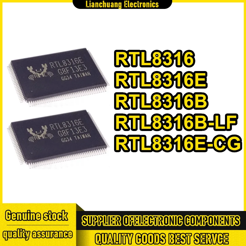 5 uds RTL8316E RTL8316E-CG RTL8316 RTL8316B RTL8316B-LF Qfp-128 chip de tarjeta de red inalámbrica nuevo original