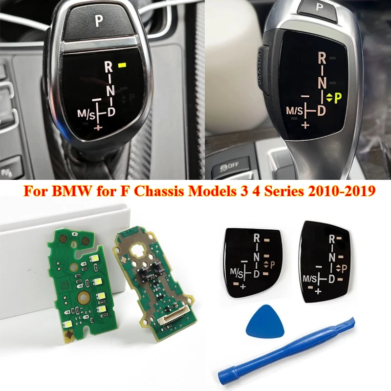 

Car Gear Shift Knob Panel W/LED Circuit Board Repair for BMW for F Chassis Models 3 4 Series 2010-2019，Car Interior Accessories