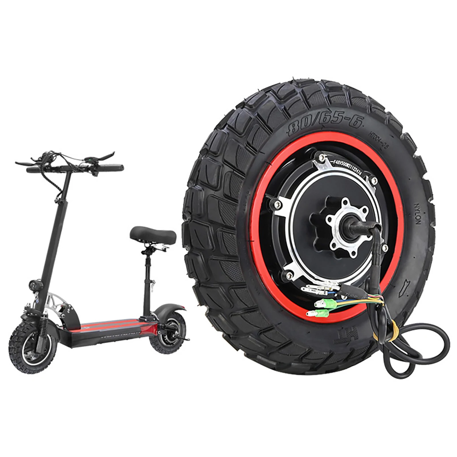 

48V 500W Motor Replacement for Kugoo M4/M4PRO Electric Scooter 10 Inch Inflatable Tire Rear Wheel Motor