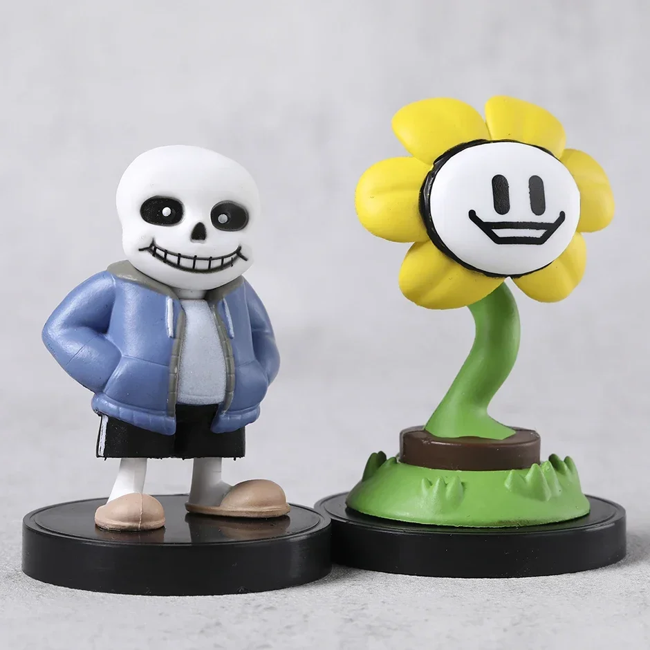 Little Buddies Sans Flowey ПВХ Фигурка Модель Кукла Игрушка Коллекционные Фигурки