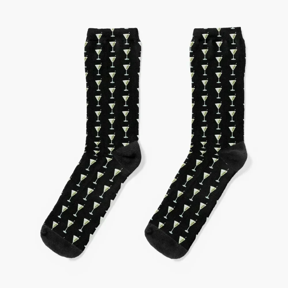 

Classic Olive Martini Cocktail Socks crazy heated Antiskid soccer Women Socks Men's