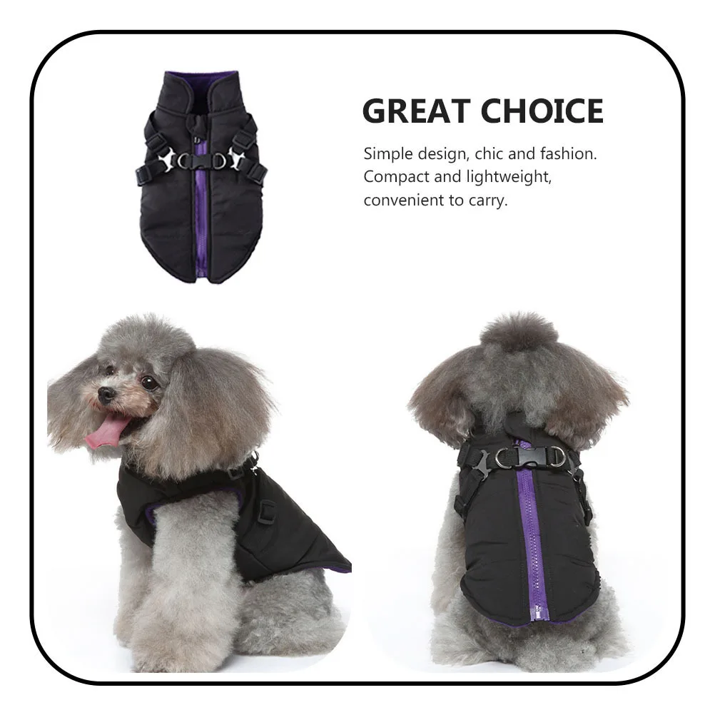 

Dog Warm Clothes Winter Soft Comfortable Puppy Coat Outdoor Walking Warm Vest Fashion Pet Accessory Puppy Costume