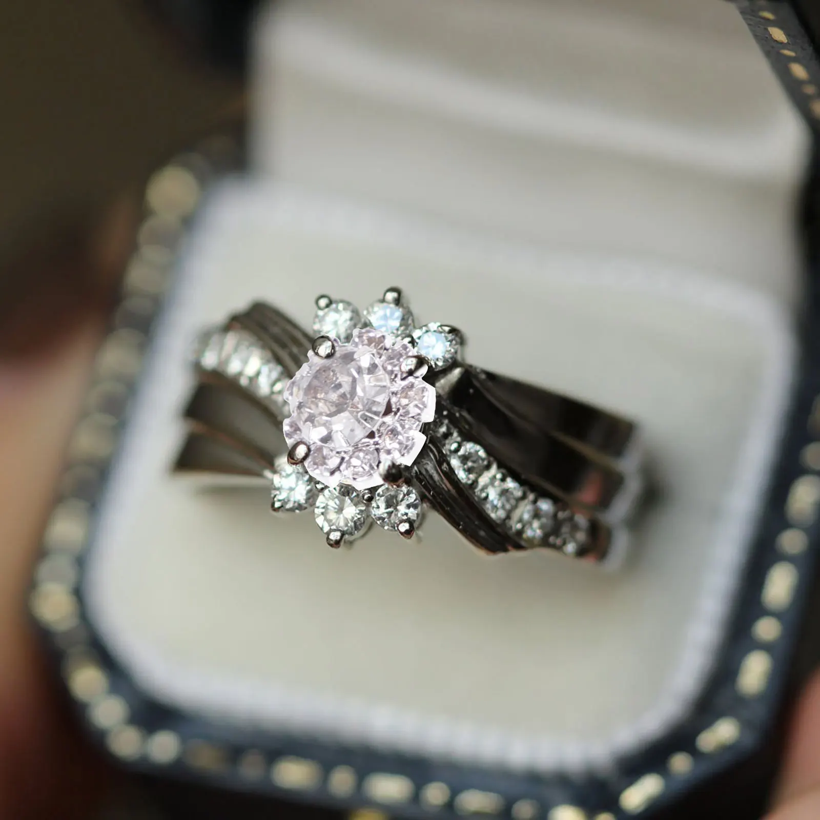 

100Pcs Rhinestone Flower Alloy Buttons Decorative DIY Dress Buttons for Clothes Accessories Charms Craft Embellishment