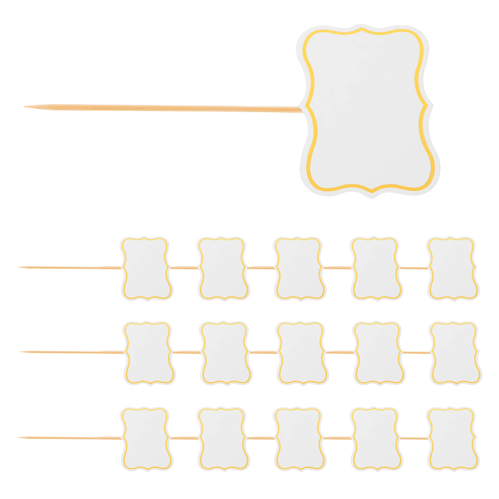 

50 Pcs Cheese Tag Flag Charcuterie Labels Decorations Accessories Bamboo Board Birthday Party