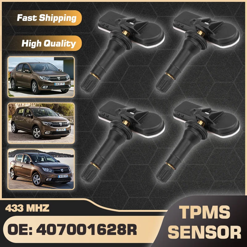 

Car TPMS Tire Pressure Monitor Sensor For Dacia Logan 2012-2020 Dacia Sandero 2012-2020 Dacia Stepway II 2013-2018 407001628R