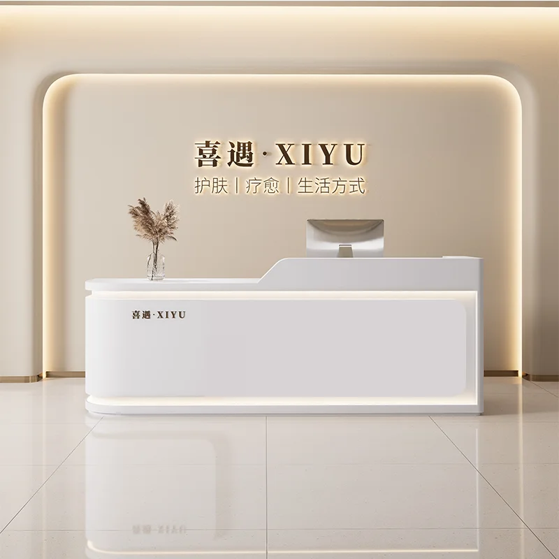 120 140 160 180 200 220 240 260 280 300cm Beauty salon clothing store baking paint reception counter Customer center furniture
