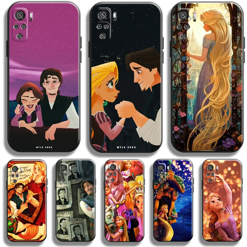 Disney Cute Tangled For Xiaomi Redmi Note 13 12 11 11S 11T 10 10S 10T Pro Plus Phone Case Funda Carcasa Liquid Silicone Cover