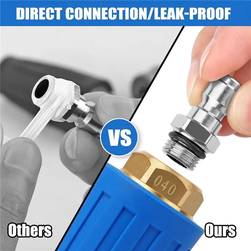AEE4-Turbo Nozzle Pressure Washer,4000PSI Rotating Power Washer Nozzles(Max 5000PSI)With 1/4In And 3/8In Quick Connect,4.0GPM