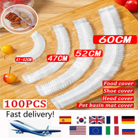 Disposable Food Cover Saran Wrap Food Grade Fruit Vegetable Storage Bag Elastic Plastic Bag Kitchen Fresh Keeping Bag