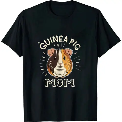 

GusseaK Womens Guinea Pig Mom Mommy Mother's Day Guinea Pig T-Shirt