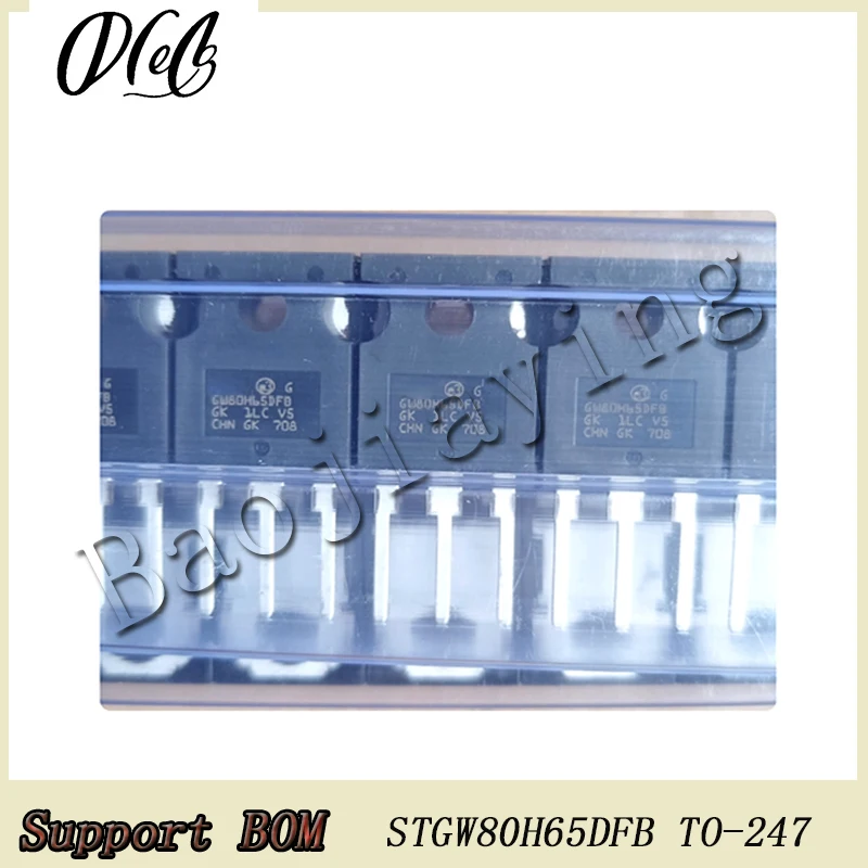 5PCS/Lot GW80H65DFB STGW80H65DFB TO-247-3 650V 120A transistor