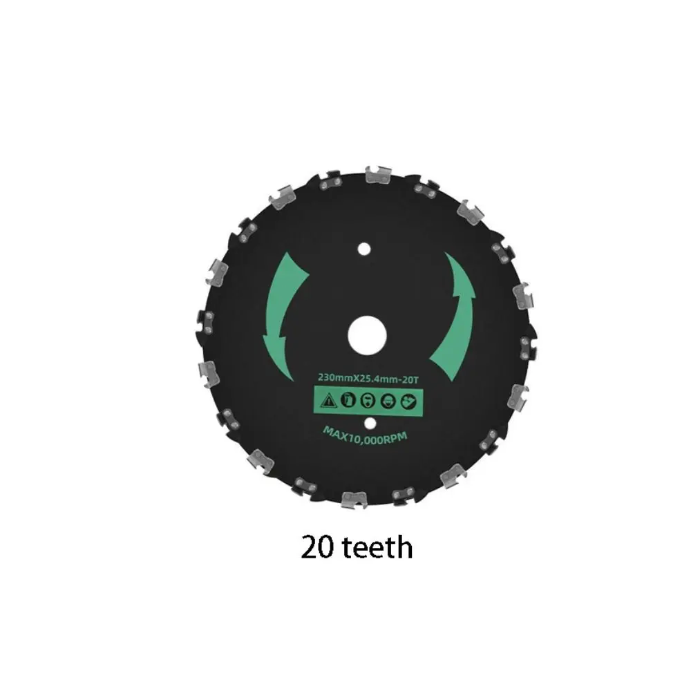 Cutter 9 Inch Tooth Mower Tool Heavy Duty 20 Teeth Brush Cutter Dependable Tree Cutting Tool Underbrush