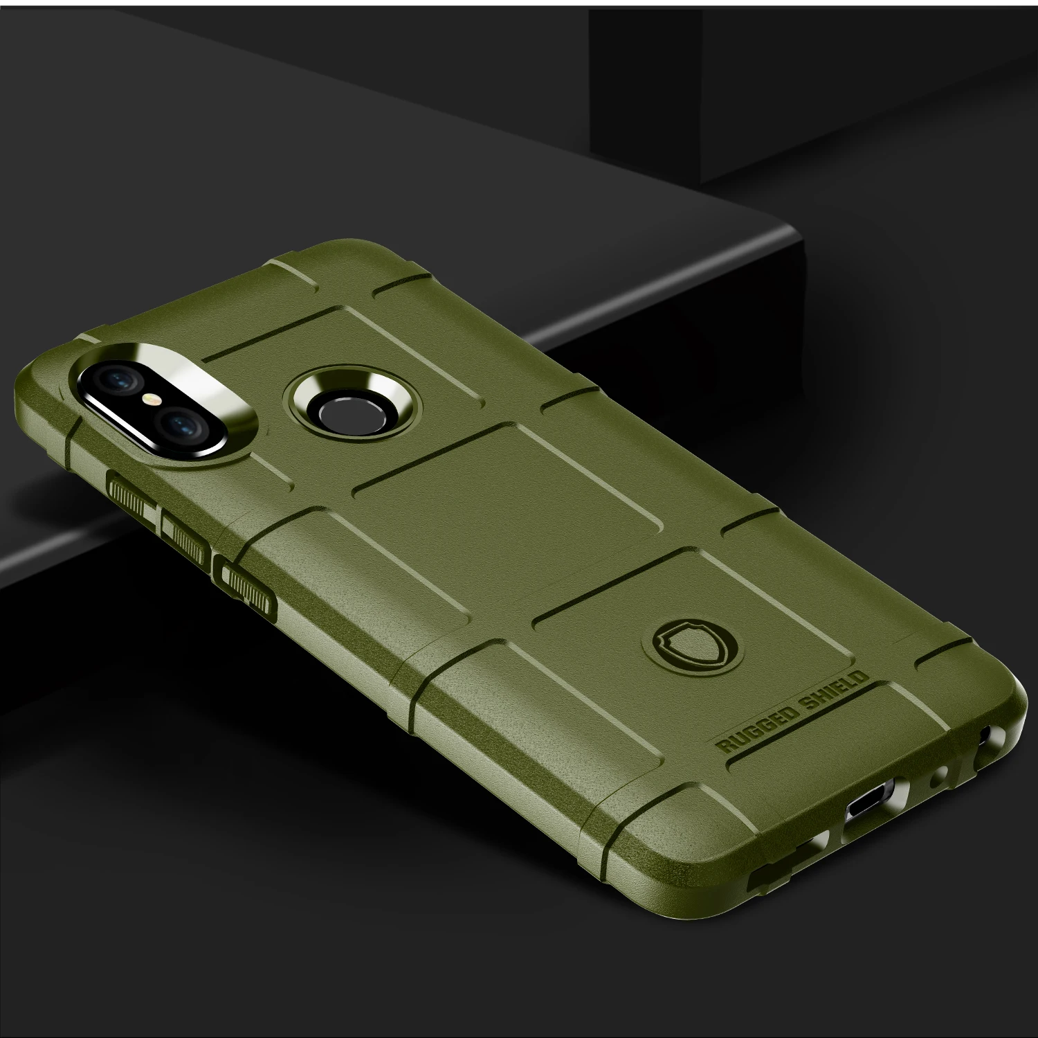 Rubber Case for Xaomi Redmi Note 5 Pro 5pro 6 Shield Shockproof Phone Cover for redmi note5 6 pro Anti-Slip Grid Silicone Cases