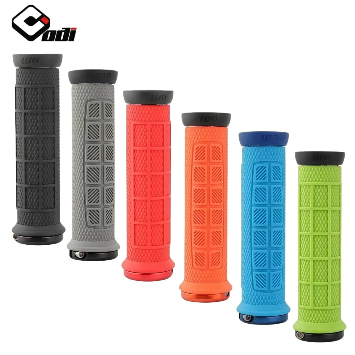 

ODI Silicone Mountain Bike Lock-On Grips – Thickened Soft Rubber Anti-Slip Integrated End Plug 22.2mm For MTB/DH/Folding Bike
