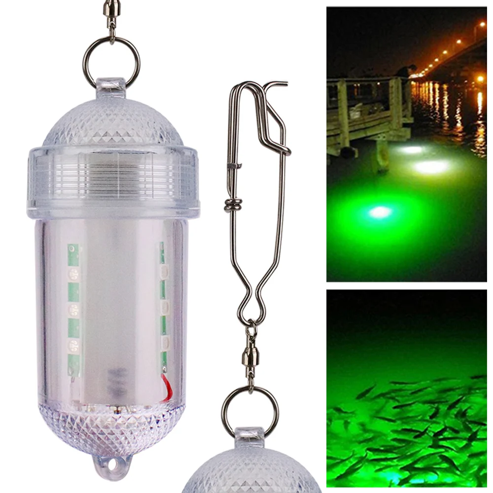 Waterproof Underwater Fishing LED Lure Light Night Fish Attracting Light fishing light underwater Attract Fish Lure For Outdoor