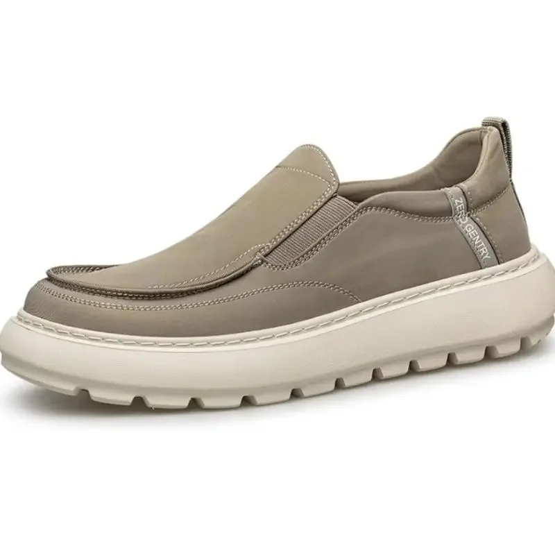 Men's Classic Retro Casual Shoe Cover Work Office Flat Shoes One Step Stepping Walking Shoes Daily Walking Driving Canvas Shoe