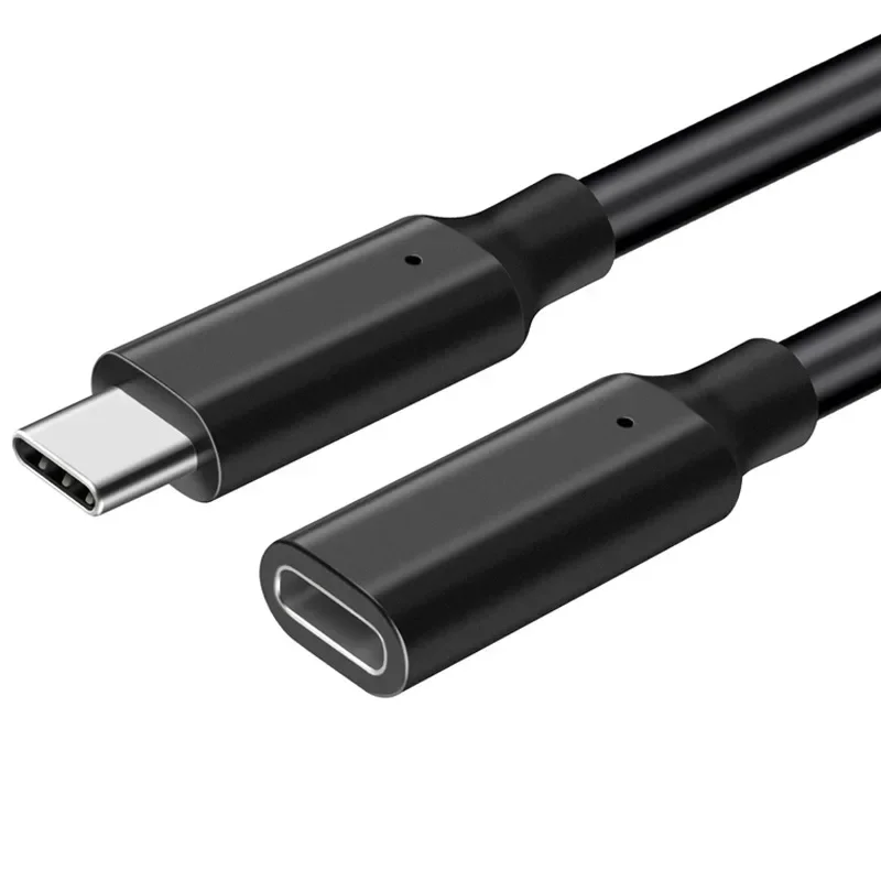 Przedłużenie 240W USB C kabel USB 3.2 Gen2 męskie do typ żeński C przedłużacz 4K 20Gbps kabel Adapter krótka linia 0.2m 0.4m 0.5m 5m