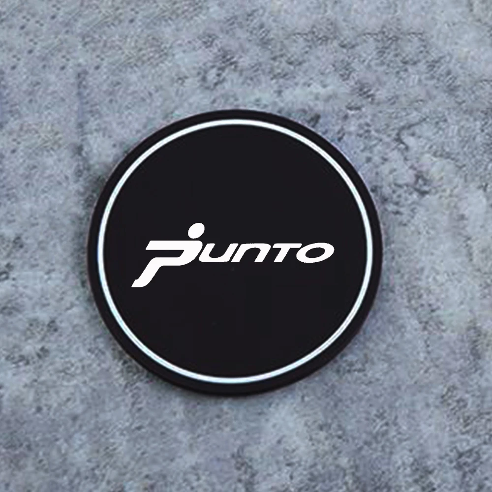 For Fiat Punto 2PCS Car Cup Pad High-quality Silicone Water Coaster Water Cup Seat Non-slip Mat