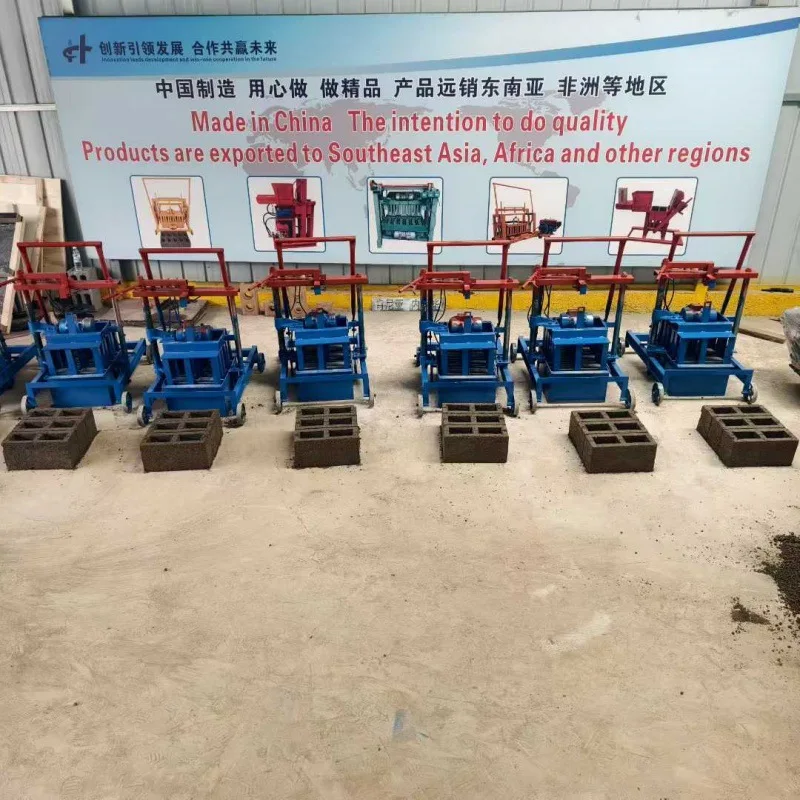 

(Customized for sea shipping) Fully automatic brick making machine production line complete equipment, diesel-powered concrete b