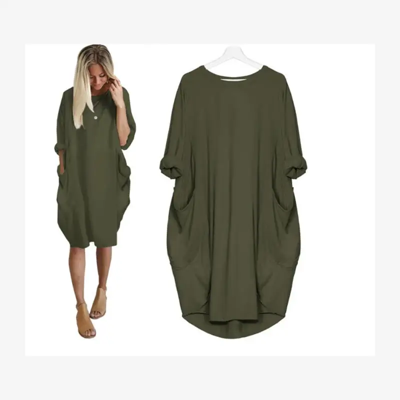 Dr Street – t-shirt taille mi-haute pour femmes, décontracté, grande taille, tissu doux, extensible, quart Sve, fermeture éclair latérale, été