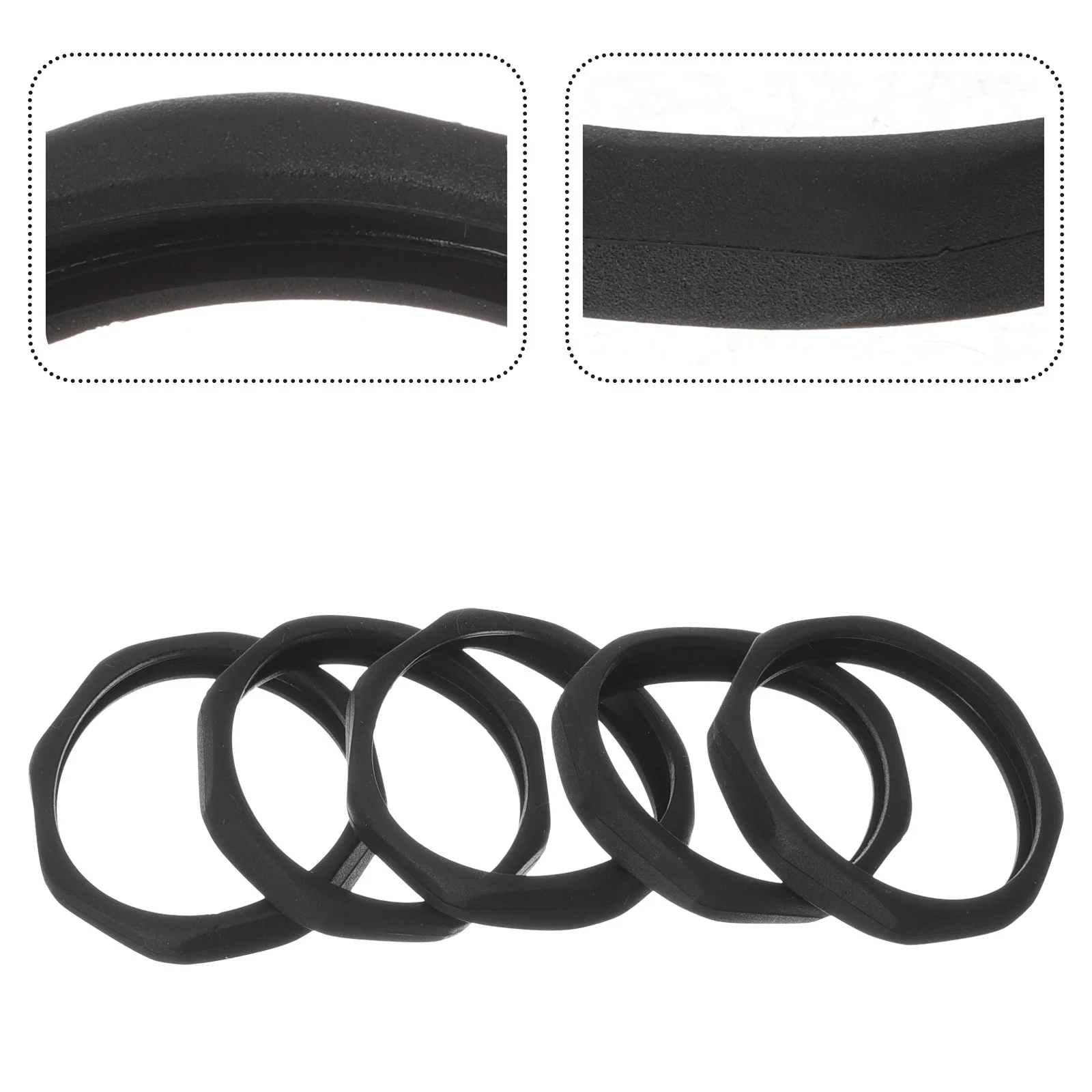 

5Pcs Microphone Anti-Rolling Protection Rings Plastic Non-Slip Holder Suitable for Ktv Stage Conference Use Microphone Rings