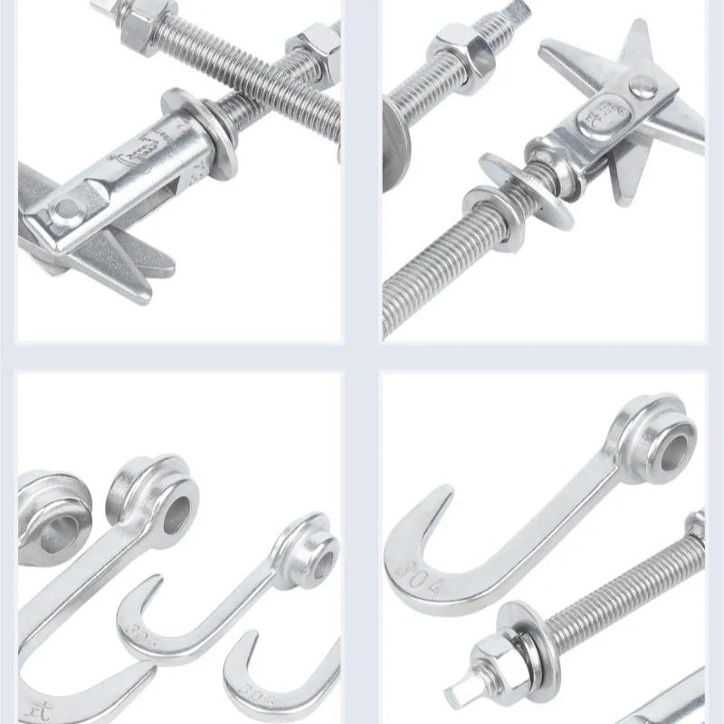 M6 M8 M10 M12 304 Stainless Steel Shear Anchor Bolts Water Heater Hollow Brick Expansion Screws Hooks