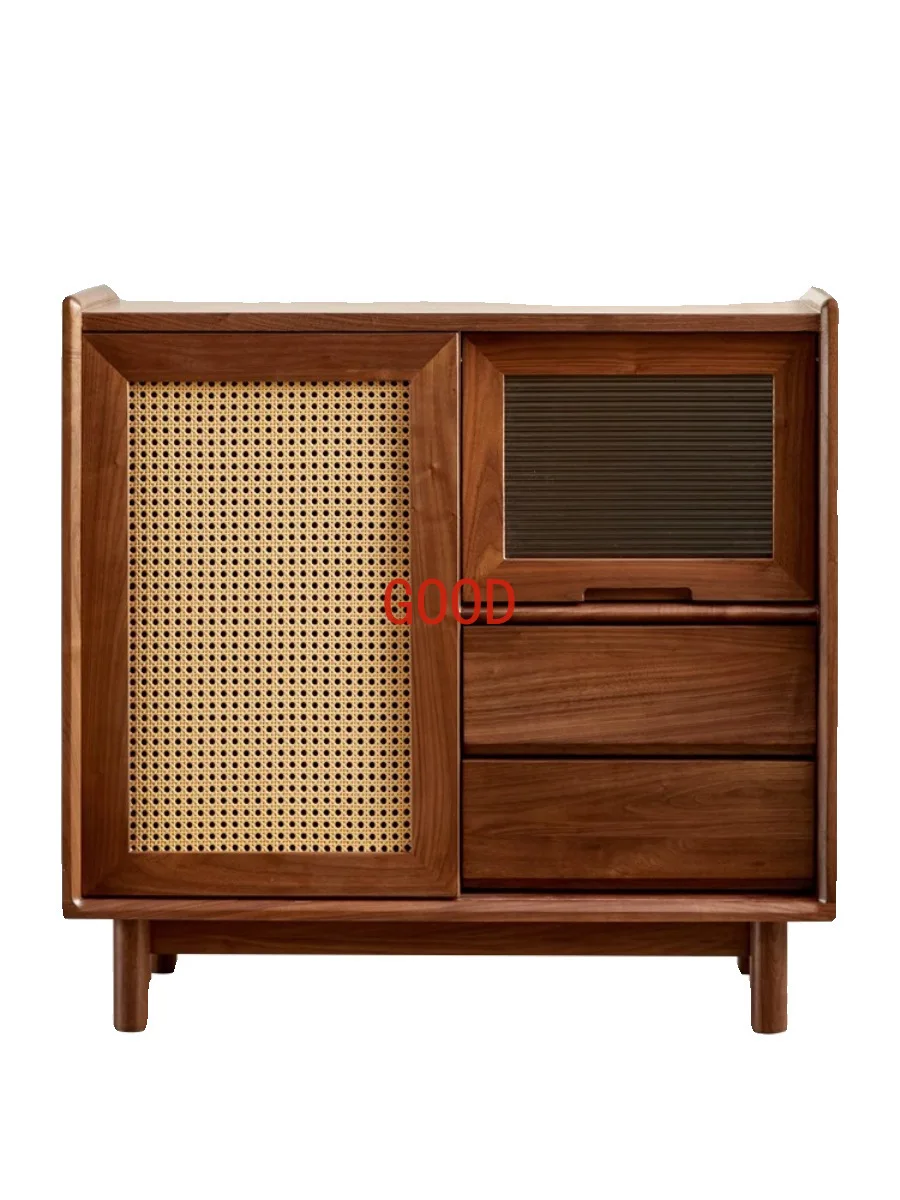 

Шкафчик из черного ореха, домашний шкаф для хранения чая