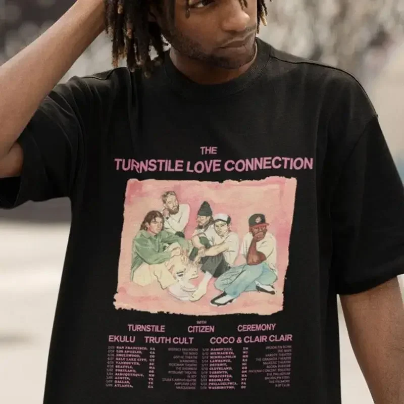 Vintage 2022 The Turnstile Love Connection Tour T shirt size S 5XL