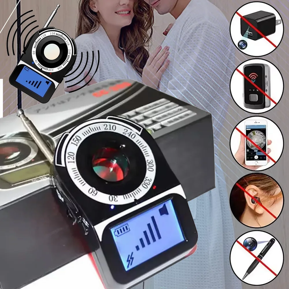 portable micro detector spy Hidden camera Detector Hotel pinhole camera Finder mobile phone signal Spy Gadgets bug Device detect