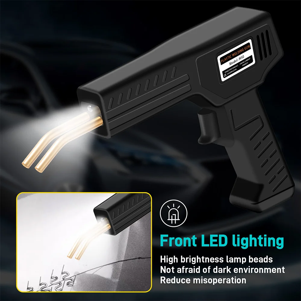 50W 플라스틱 용접기 기계 핫 스테이플 키트, 플라스틱 용접 건 키트, 자동차 범퍼 수리 키트, 플라스틱 수리 키트