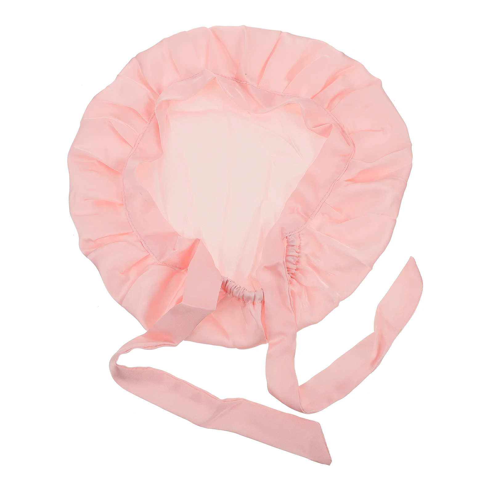 

Imitation Silk Home Hat Satin Bonnet for Women Sleep Long Hair Protector Elastic Design Comfortable Fit