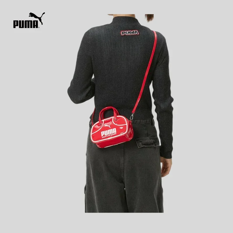 Puma Red Women's Bag 2026 Horse New Year's Wedding Bag Small Bag Shoulder Bag Casual Messenger Bag 091824-03