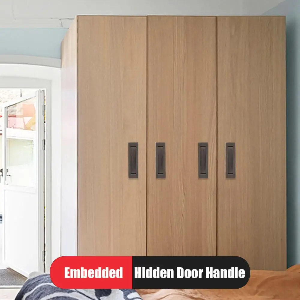 

Stainless Steel Drawer Handle Hidden Cabinet Pulls Cabinet Door Handle Durable Drawer Knobs Concealed Handles Cabinets