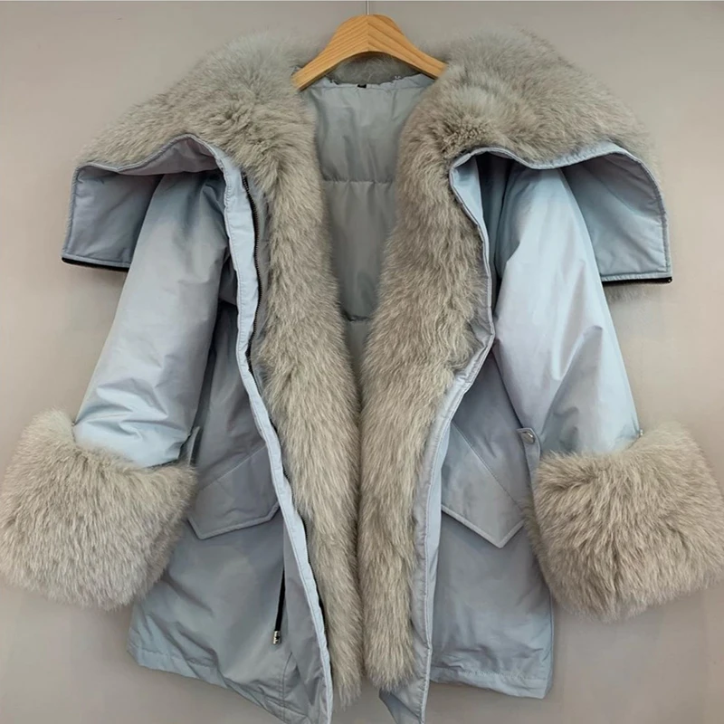 

Winter Vintage Cotton-Padded Jacket Women Overcoat Loose Inside Imitation Mink Fur Thick Warm Parka Female Cardigan Short Coat